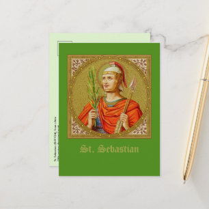 St. Sebastian (SNV 24) (Quadratisches Bild) Hochfo Postkarte