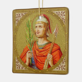 St. Sebastian (SNV 24) Square Keramik Keramikornament (Links)