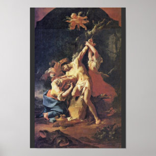 St. Sebastian und die Frauen durch Troger Paul Poster
