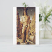 St Sebastian von Liberale Da Verona Dankeskarte (Stehend Vorderseite)