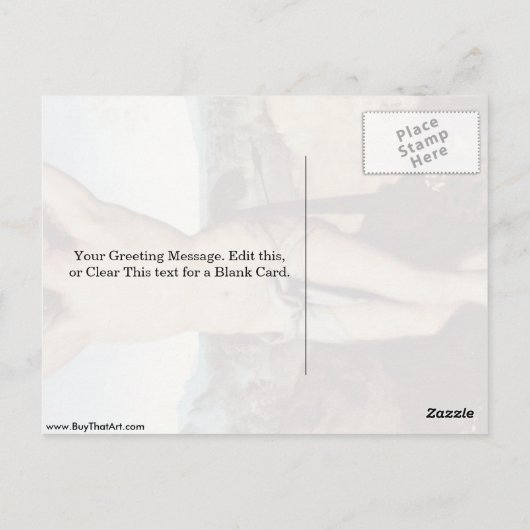 St. Sebastian Von Pietro Perugino Postkarte (Rückseite)