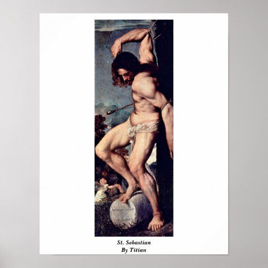 St. Sebastian Von Tizian Poster (Vorne)
