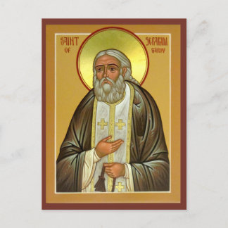 St. Seraphim Sarov-Gebetskarte Postkarte
