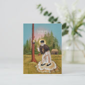 St. Seraphim von Sarov Gebetskarte Postkarte (Stehend Vorderseite)