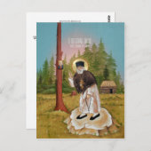 St. Seraphim von Sarov Gebetskarte Postkarte (Vorne/Hinten)