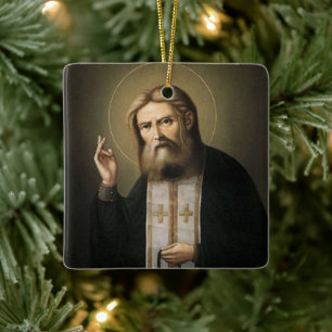 St. Seraphim von Sarov Keramik Keramikornament