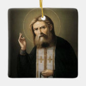 St. Seraphim von Sarov Keramik Keramikornament (Vorderseite)