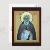 St. Sergius Radonezh-Gebetskarte Postkarte (Vorne/Hinten)