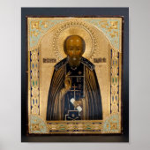 St. Sergius von Radonezh Orthodox Christlich Print Poster (Vorne)