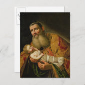St. Simeon Vorstellung des Säuglings Christus Postkarte (Vorne/Hinten)