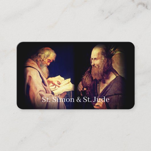 St. Simon & St. Jude Prayer Card Telefonnummerkarte (Vorderseite)