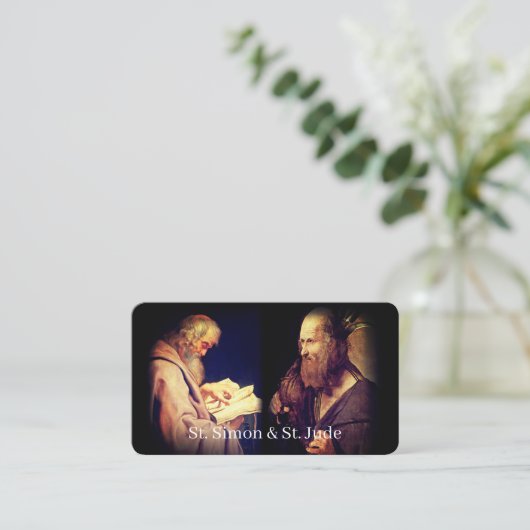 St. Simon & St. Jude Prayer Card Telefonnummerkarte (Stehend Vorderseite)