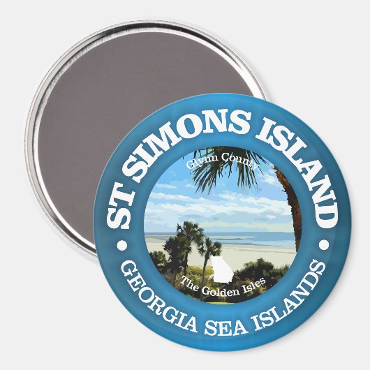 St. Simons (C) Magnet (Vorderseite/Rückseite)