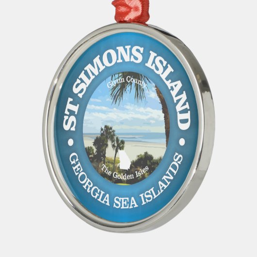 St. Simons (C) Ornament Aus Metall (Links)