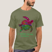 St. Simons Island GA Colorful sea turtle T-Shirt (Vorderseite)