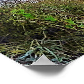 St. Simons Island Georgia Beach Sunset and Moon Poster (Ecke)