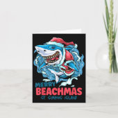 St Simons Island Georgia Merry Beachmas Christmas Karte (Vorderseite)