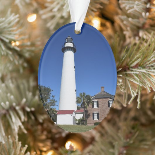 St Simons Island Lighthouse an Weihnachten Ornament (Baum)