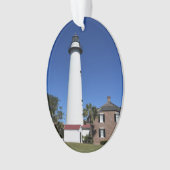 St Simons Island Lighthouse an Weihnachten Ornament (Vorderseite)