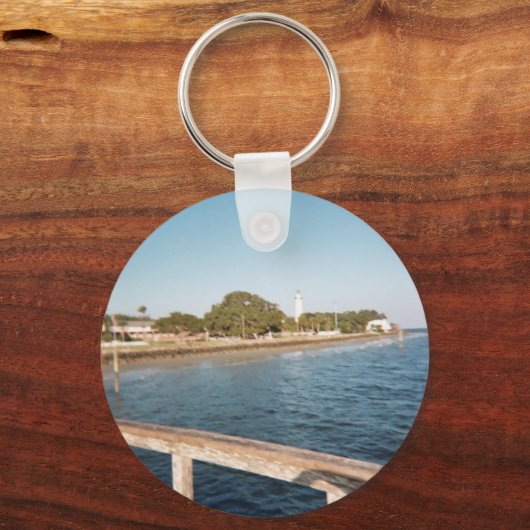 St. Simons Island Lighthouse Schlüsselanhänger (Vorderseite)