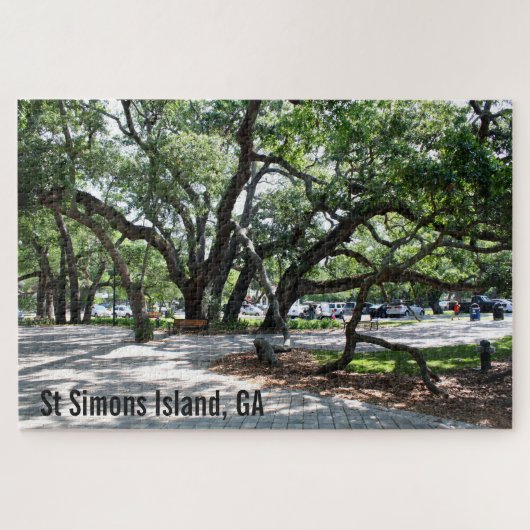 St Simons Island Live Oak Trees Puzzle (Horizontal)