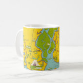 St Simons Island Map Mug Kaffeetasse (Vorderseite Links)