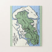 St Simons Island Map Puzzle (Vertikal)