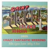 St Simons Island Memory Tile Fliese (Vorderseite)