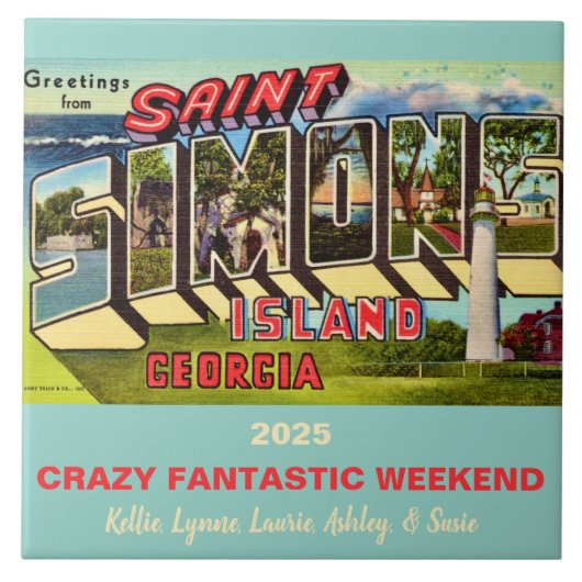 St Simons Island Memory Tile Fliese (Vorderseite)