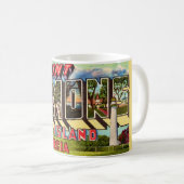 St Simons Island Retro Tasse (VorderseiteRechts)