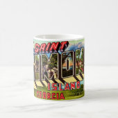 St Simons Island Retro Tasse (Mittel)