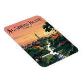 St. Simons Island USA Magnet (Rechte Seite)