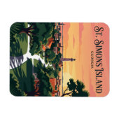 St. Simons Island USA Magnet (Horizontal)