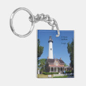 St. Simons Lighthouse Acrylschlüsselkette Schlüsselanhänger (Vorderseite links)
