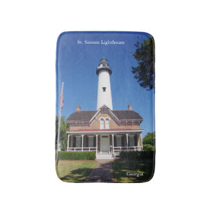 St. Simons Lighthouse bathmat Badematte