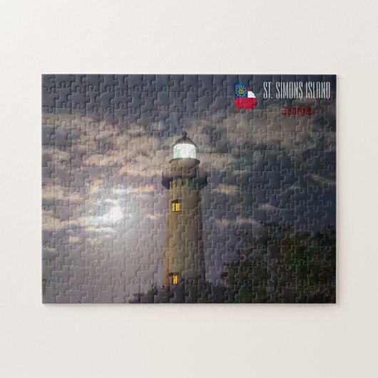 St. Simons Lighthouse - Georgien - Puzzle (Horizontal)