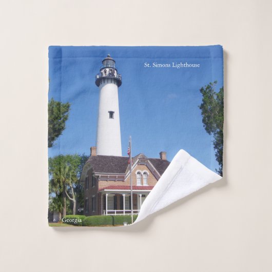 St. Simons Lighthouse Handtuchhandtuch Set (Waschlappen)