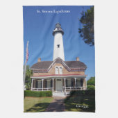 St. Simons Lighthouse Küchentuch (Vertikal)