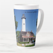 St. Simons Lighthouse Latte Tasse (Rechte Ecke)