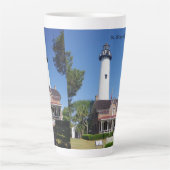 St. Simons Lighthouse Latte Tasse (Vorderseite)