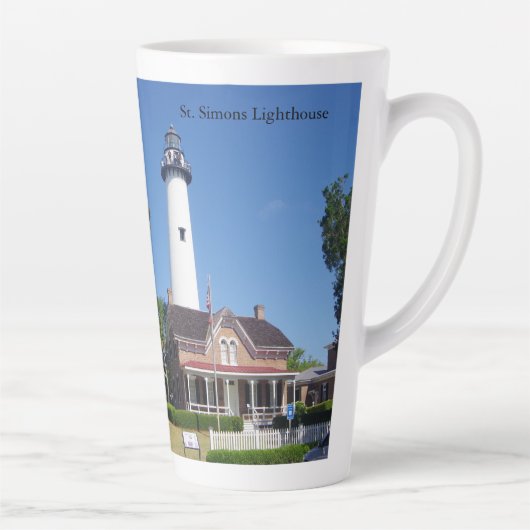 St. Simons Lighthouse Latte Tasse (Rechts)
