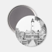 St. Simons Lighthouse Magnet (Vorderseite/Rückseite)