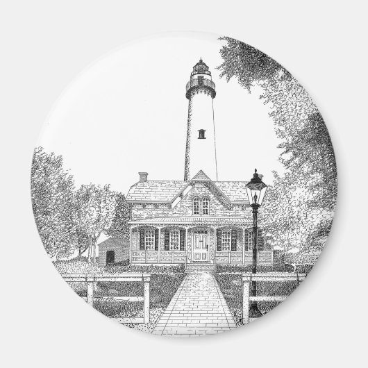 St. Simons Lighthouse Magnet (Vorne)