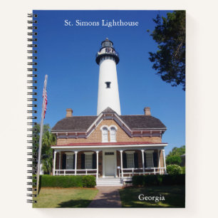 St. Simons Lighthouse Notebook Notizblock