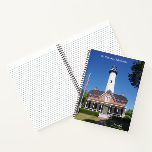 St. Simons Lighthouse Notebook Notizblock (Innenseite)