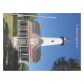 St. Simons Lighthouse Tischdecke (Vorderseite (Horizontal))