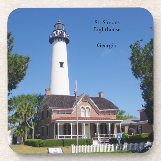 St. Simons Lighthouse Untersetzer (Vorderseite)