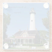St. Simons Lighthouse Untersetzer (Rückseite)