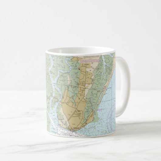 St Simons Sound Brunswick Hafen und Turtle River Kaffeetasse (VorderseiteRechts)