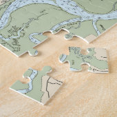 St Simons Sound Brunswick Hafen und Turtle River Puzzle (Seite)